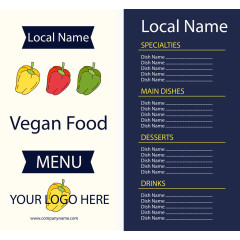 矢量简洁菜单设计