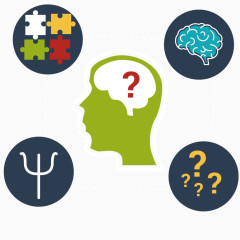 矢量人物思维观察