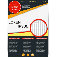 矢量单页宣传正反面