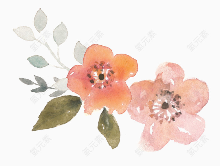 优雅清新粉色花