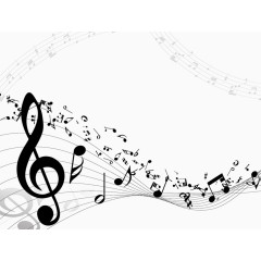 许多音符组成的五线谱