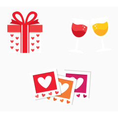 婚礼礼物酒杯相片