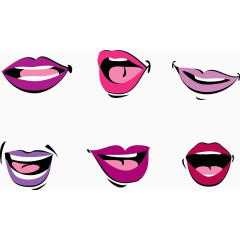 矢量图性感的嘴唇