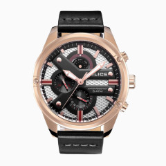 警察赛车实用多功能石英男表