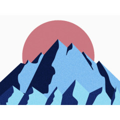 雪山日出