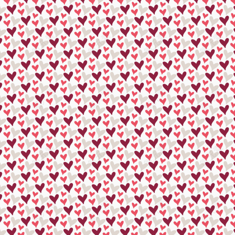 爱的矢量图案背景