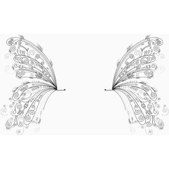 创意手绘蝴蝶翅膀