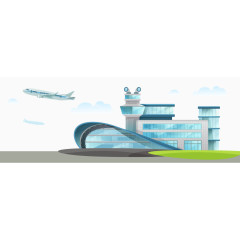 矢量机场航站楼素材