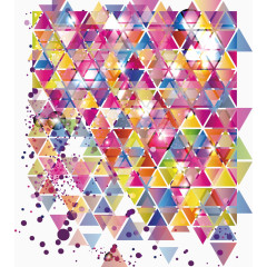 五彩缤纷几何体图形