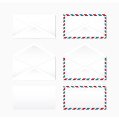 6款信封设计矢量素材