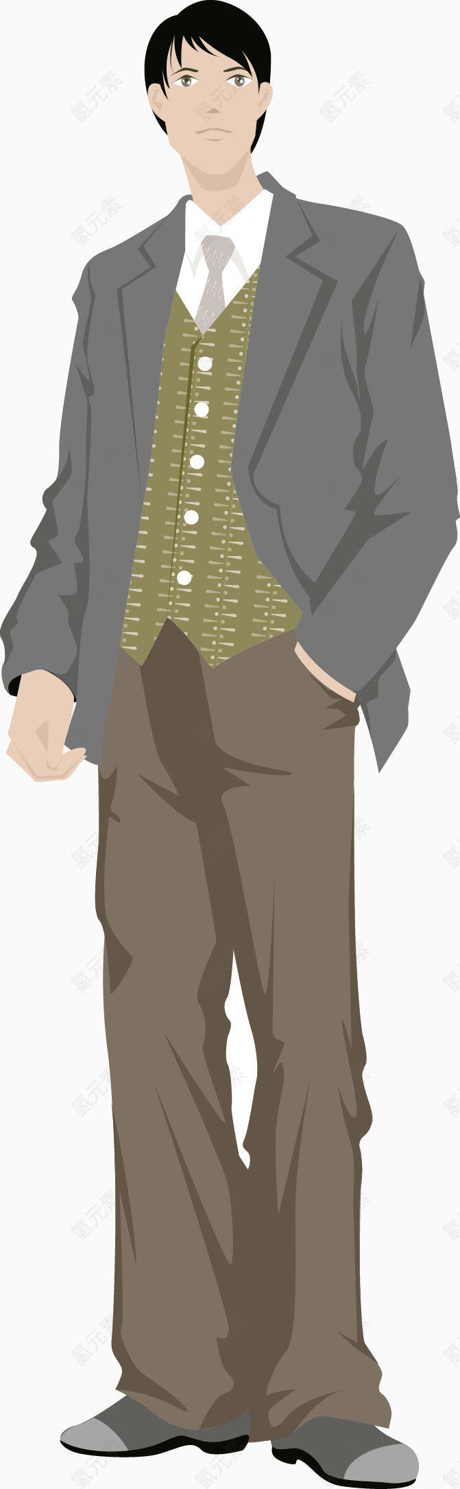 矢量职场男人