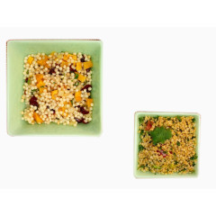 盘子里的粮食谷物