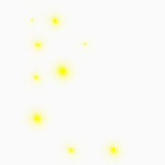 漂浮黄色光芒