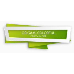 彩色长条形banner矢量图