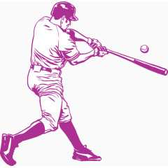 体育运动棒球矢量素材