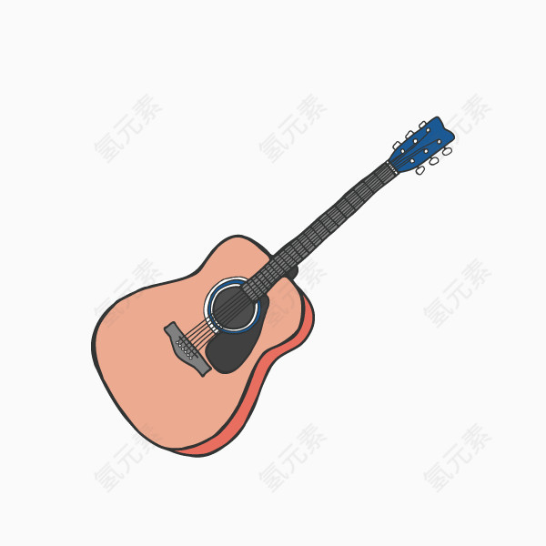 吉他 音乐 手绘吉他
