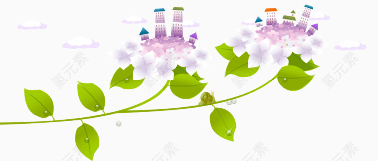 矢量手绘创意城市