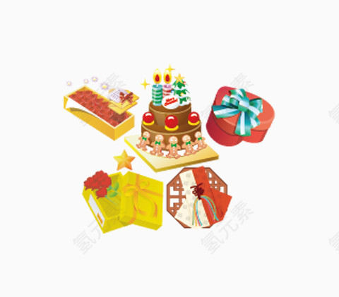 圣诞礼物png免抠素材