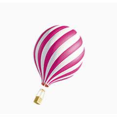 红色简约氢气球