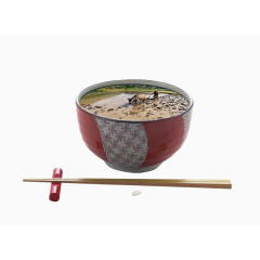 碗筷公益海报素材