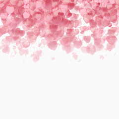 粉色轻盈爱心背景矢量素材