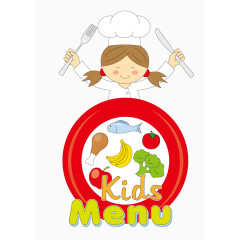 矢量女厨师素材