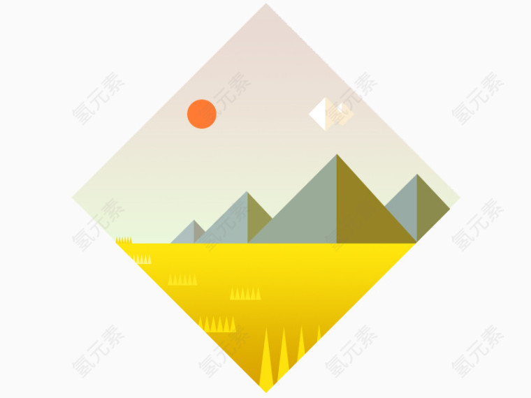 扁平化风景