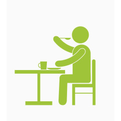 在餐厅吃饭的人