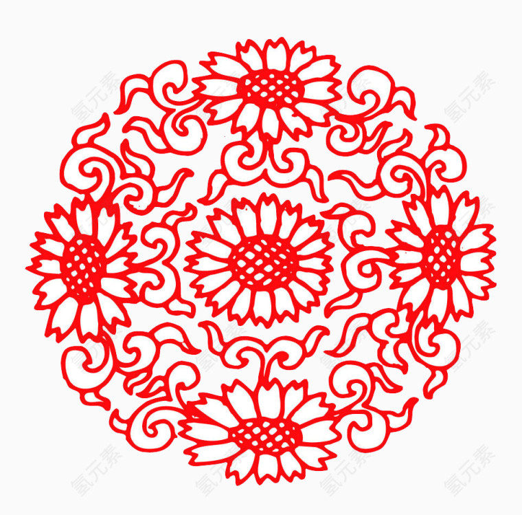 简约窗花