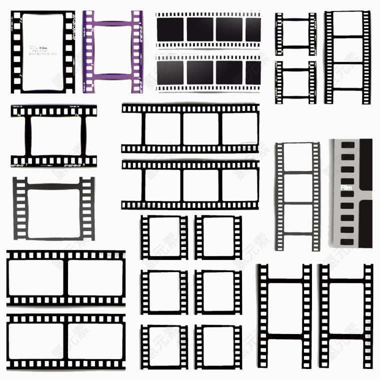 各种底片边框图片