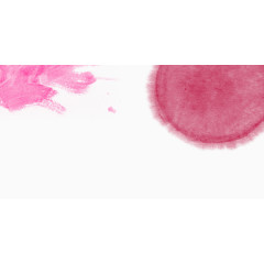 红色彩色水墨印染