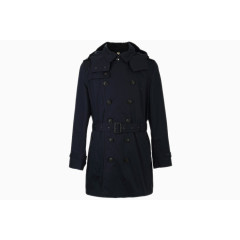 纯棉连帽长袖风衣时尚休闲