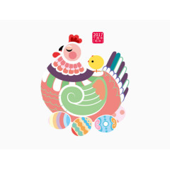 鸡年吉祥物免费免扣免费下载元素