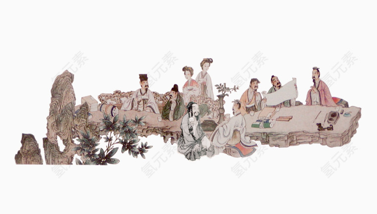 古代人吟诗作对