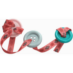 感恩节丝带纽扣素材