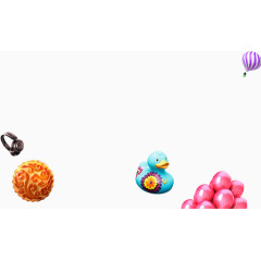 漂浮气球 漂浮鸭子  漂浮月饼