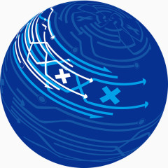 现代蓝色科技矢量元素