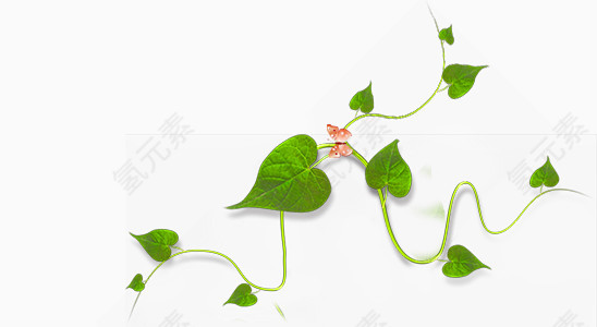 绿色海报装饰素材