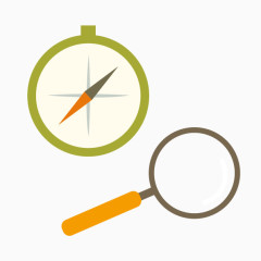 矢量野外寻找用具