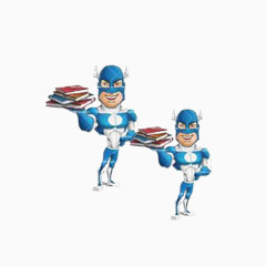 卡通美国超级英雄
