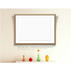 花瓶浅色相册照片边框模板元素