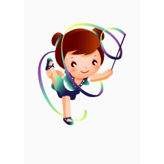 跳舞的小女孩