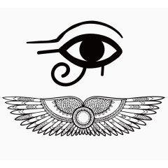 荷鲁斯之眼矢量素材