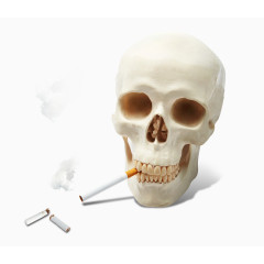 骷髅头香烟素材