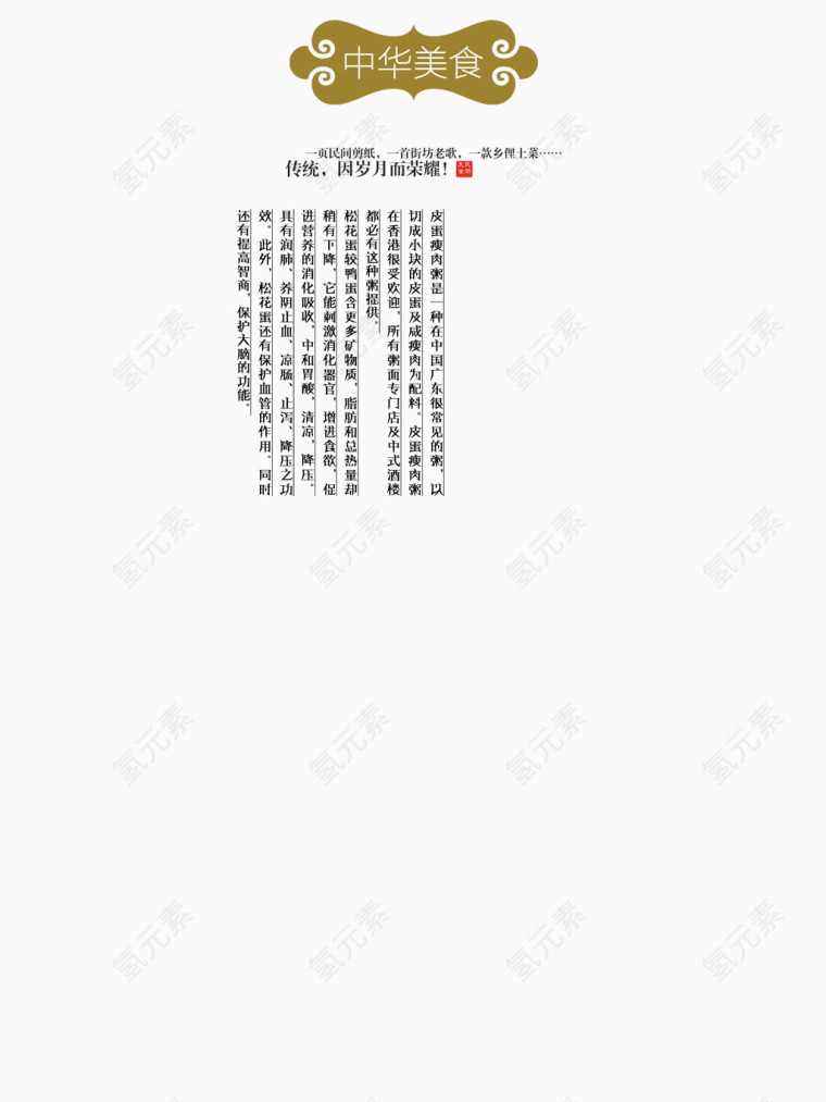 中华美食艺术字