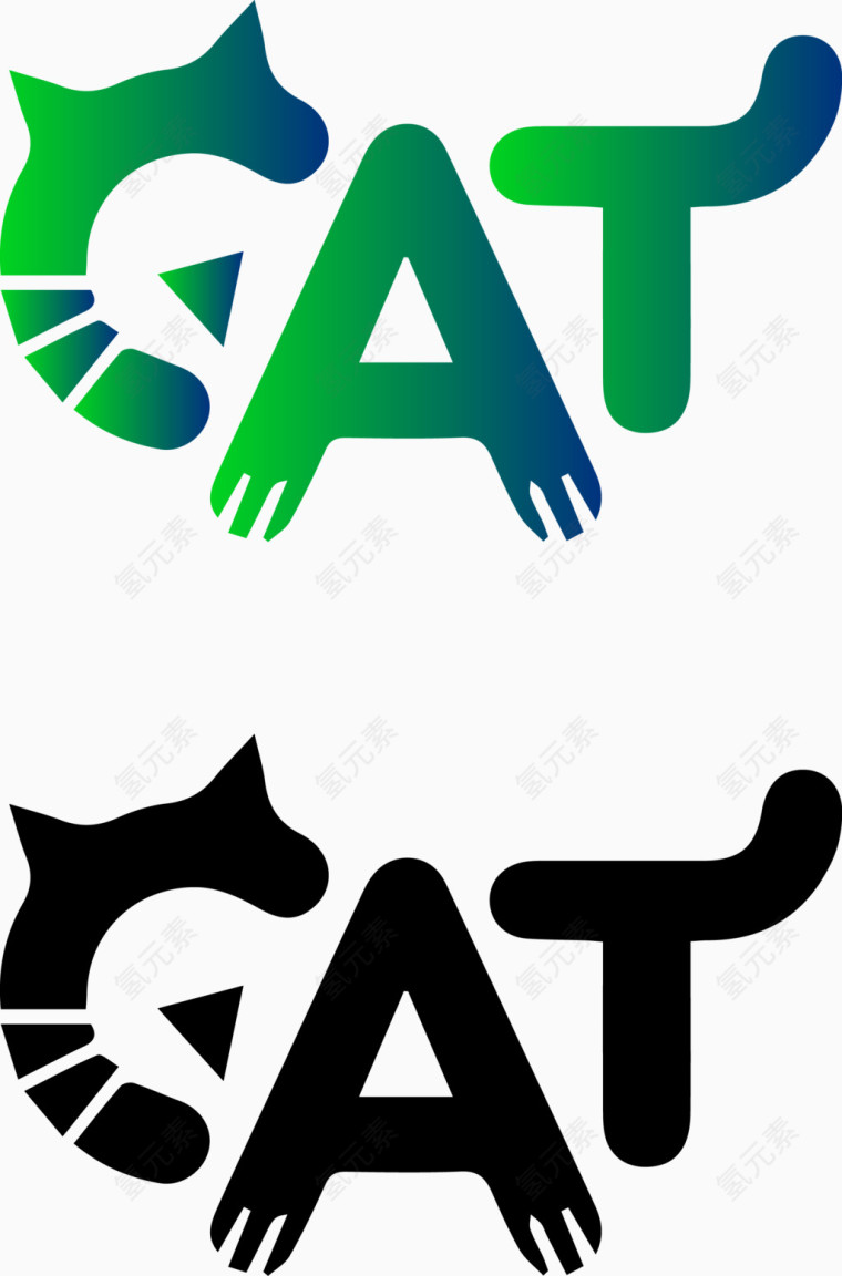 可爱猫咪logo