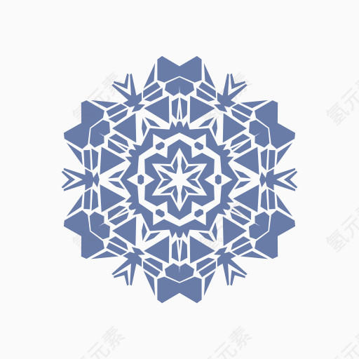 鳞片雪雪花片状矢量包体积1