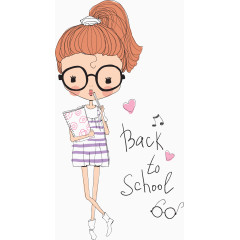 萌萌哒小女孩封面素材