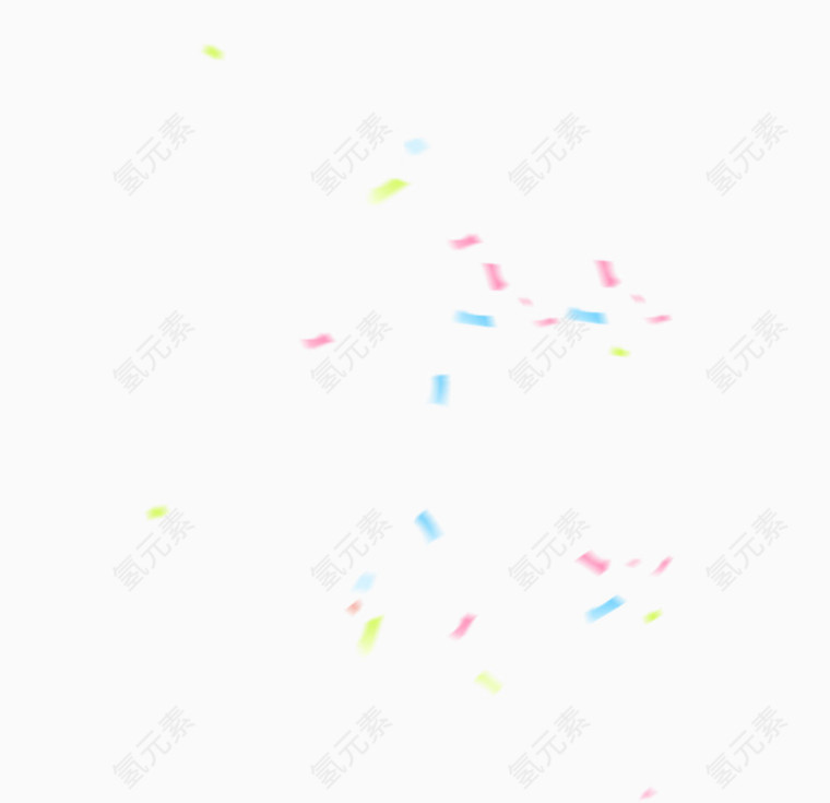 彩色漂浮碎片