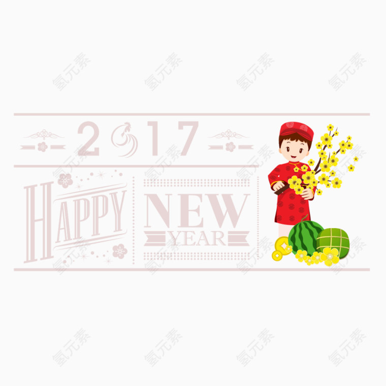 矢量2017鸡年素材